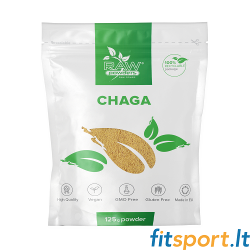 Raw Powders Chaga sēņu pulveris (125 g) 